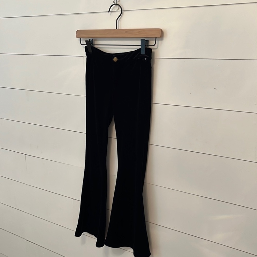 Mia Joy Joyfolie Black Velvet Pants Size 7